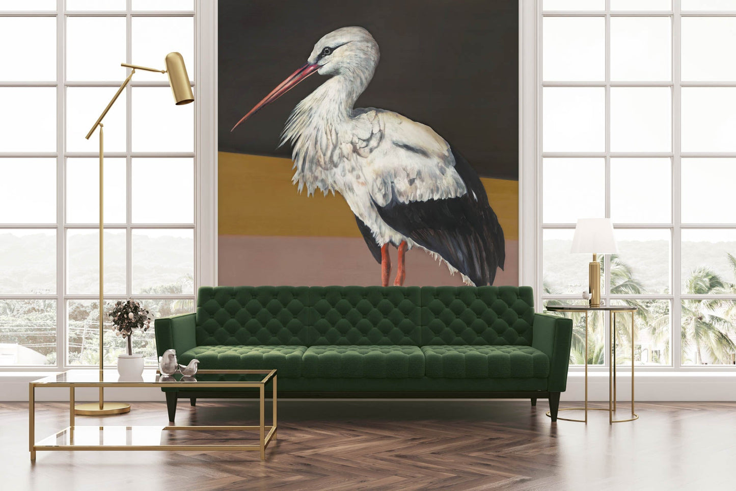 Stork Mother Mural