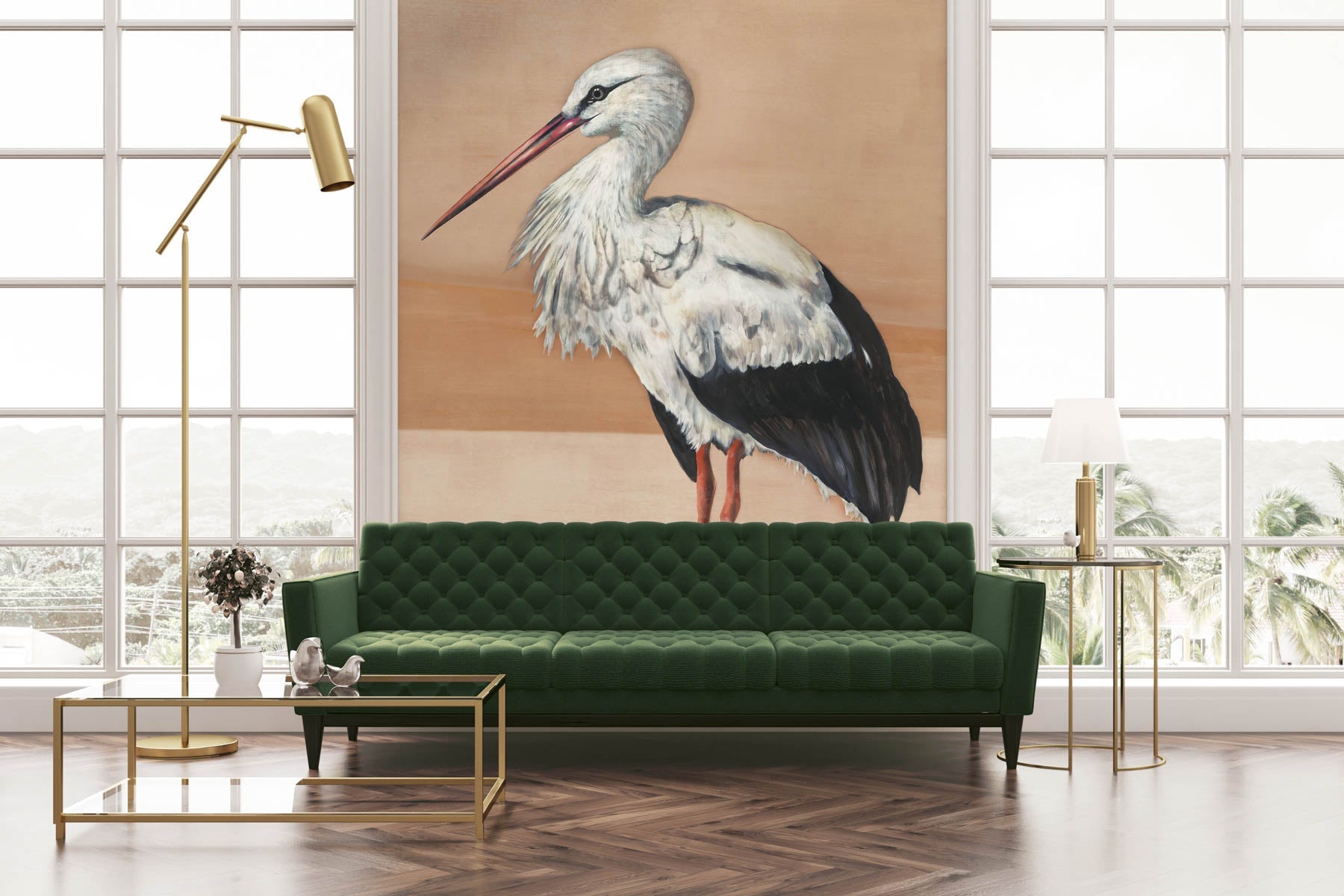 Stork Mother Mural