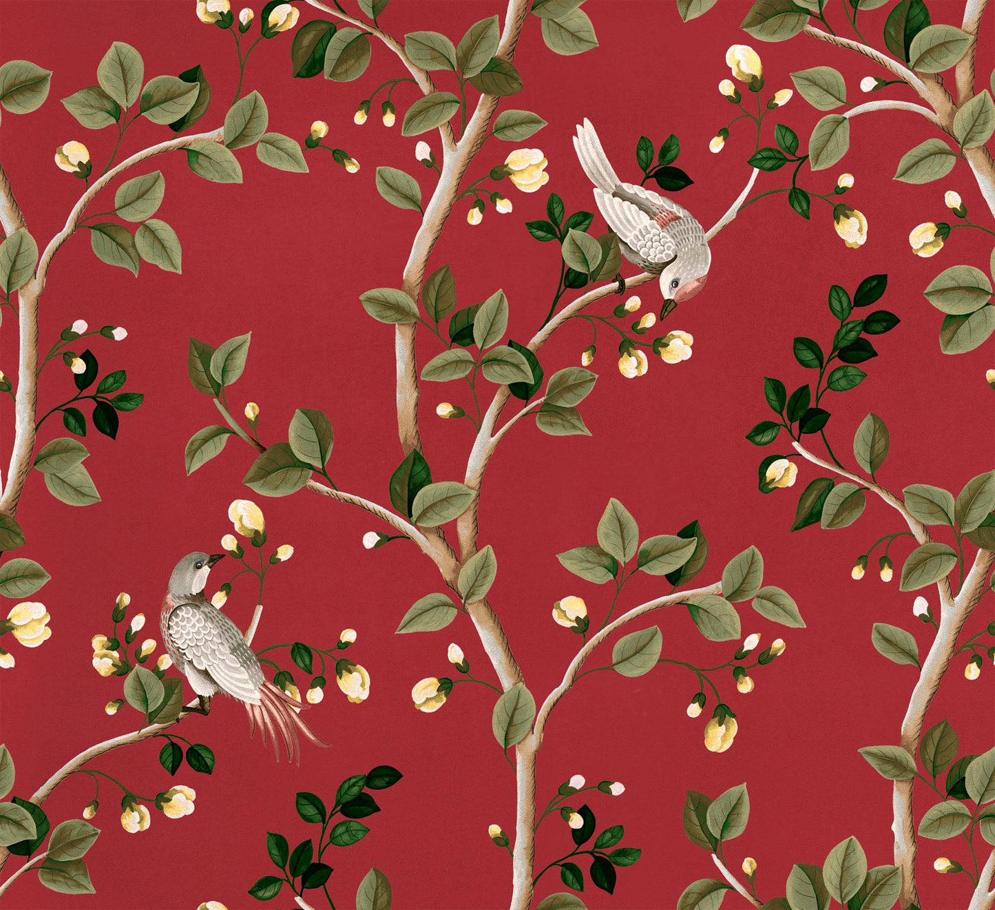 VCB00120 Birds Prosperity Wallpaper