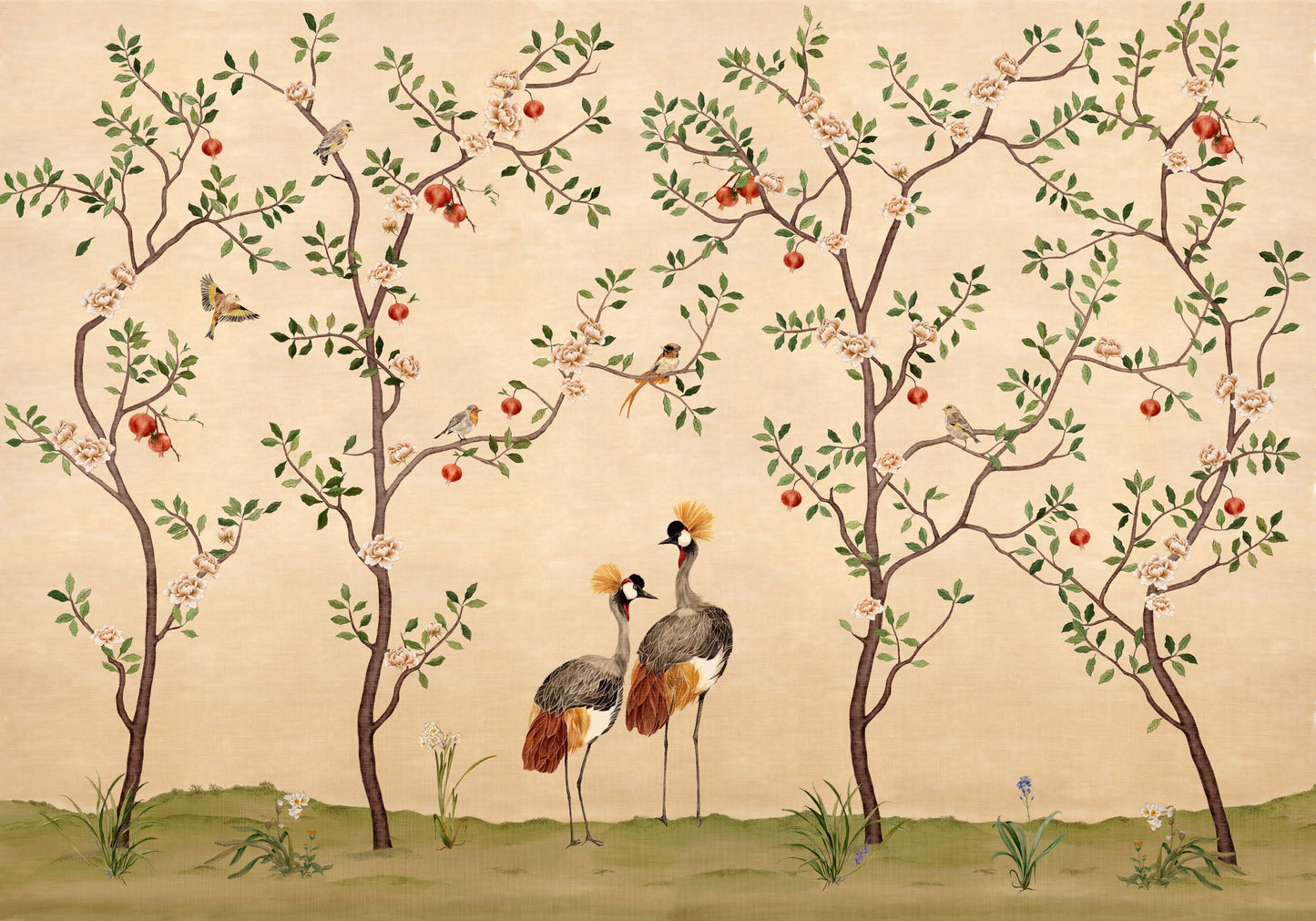 VCB00164 Crowned Crane Mural