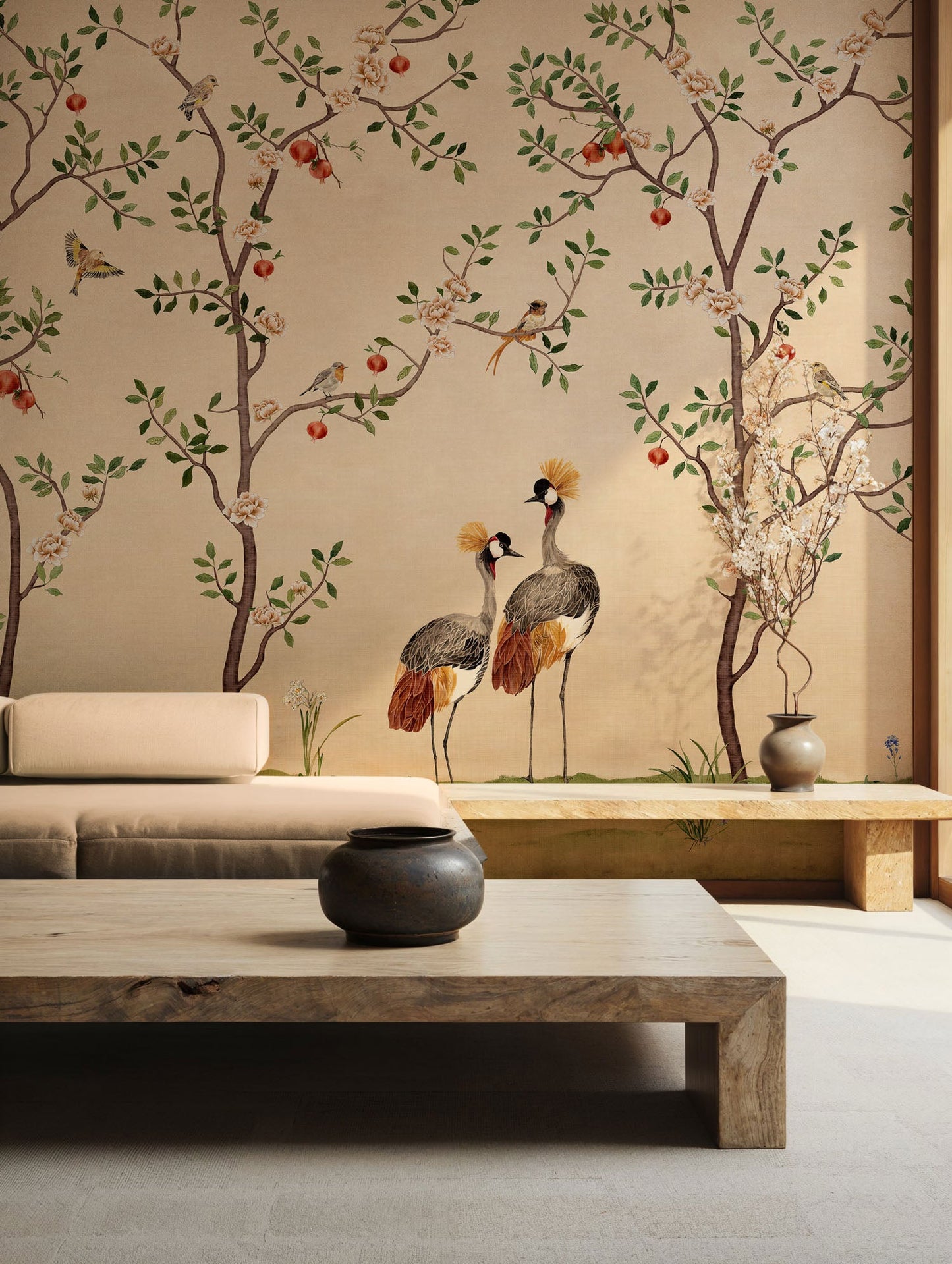 VCB00164 Crowned Crane Mural