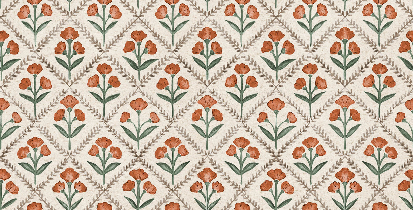 VCB00323 Poppy Wallpaper