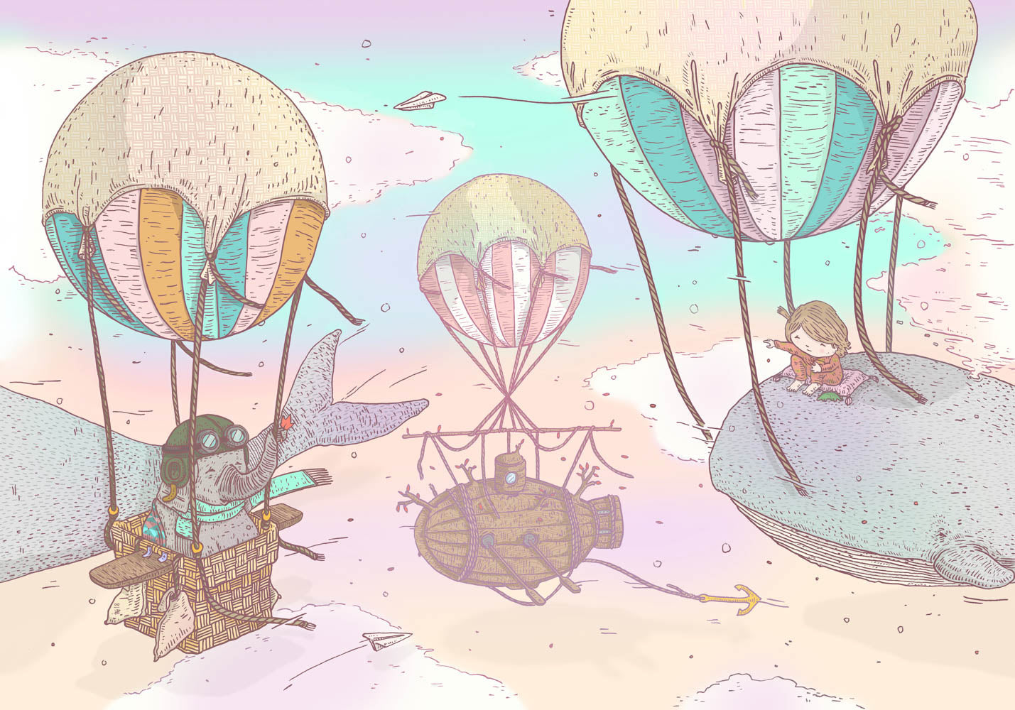 Balloon Rides VC9700030 Mural