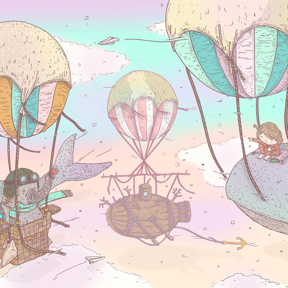 Balloon Rides VC9700030 Mural