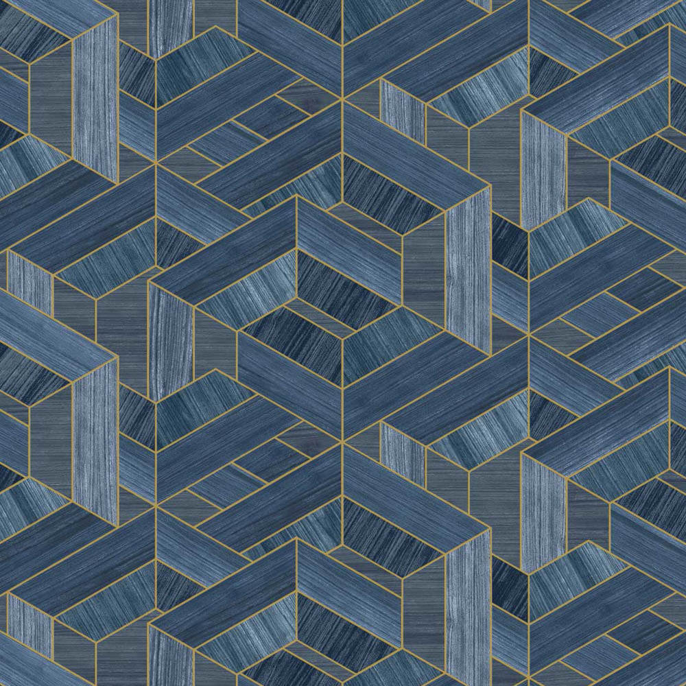 Hexagon VCA00450 Veneer Wallpaper